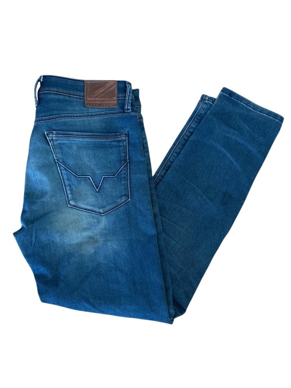 Pepe Jeans Gymdigo Chinox Mens 32 x 31 Stretch Denim Jeans Medium Wash